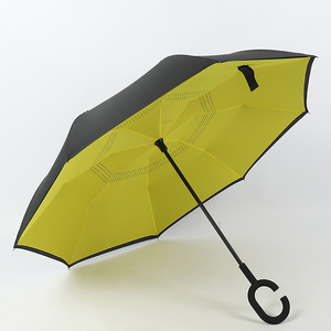 Parapluie intelligent pour voiture, appareil coupe-vent, double couche, avec poignée en forme de <span class=keywords><strong>C</strong></span>, design personnalisé, vente en gros - Product Image 3