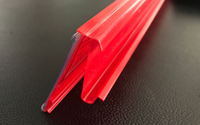 Porte-étiquettes en PVC souple, étiquettes de prix en plastique, bandes de prix adhésives pour étagères, présentoirs de prix pour gondoles, fabrication chinoise