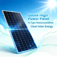 Module PV Monocristallin N-Type à Double Verre 570W 580W 590W pour Panneau Solaire Bifacial, Système d'Énergie Photovoltaïque pour Toit Résidentiel