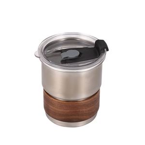 300ML 304 Stainless Steel Drinking Cup for Outdoor Camping, Portable, with Heat-resistant Cup Pad - Product Image 3