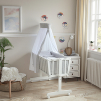 Lit Bébé en Bois Massif Multifonction Moderne pour Nourrissons, Usage Chambre, École, Hôpital, Parc, Vente en Gros de Berceaux pour Bébé, Application Gymnase