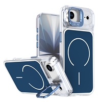 Coque de téléphone magnétique avec béquille pour appareil photo, antichoc, protection intégrale 360°, robuste pour iPhone 17 Air