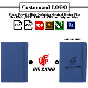 Cjx773 Factory Wholesale Custom A5 With Elastic Strap Pu Office Printed Brand Logo Diary <b>Notepad</b> Note Book Notebook - Product Image 2