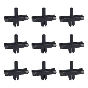 Xinyida P43 Car <b>Door</b> <b>Trim</b> Clip 18.3x6.1mm Black For Volkswagen Air Deflector Repair - Product Image 2