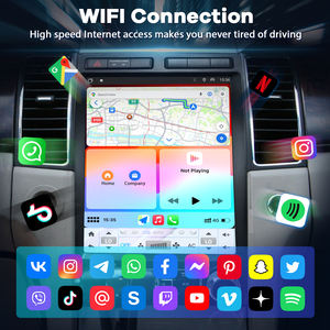 Accessoires radio à écran vertical 12,1 pouces, Snapdragon 665 pour Ford Taurus 2012-2014, Android 13, écran tactile, CarPlay, Android <span class=keywords><strong>Auto</strong></span>, GPS - Product Image 3