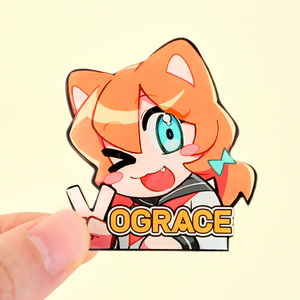 Spille in Acrilico Trasparente Personalizzate Vograce, Crea le Tue Spille in Stile <span class=keywords><strong>Anime</strong></span> con Stampa Integrale - Product Image 2