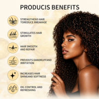Shampoo réparateur au collagène OEM, soin fortifiant pour cheveux secs et abîmés, avec beurre de karité, huile de ricin, huile de batana, vente en gros