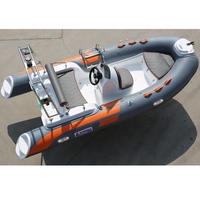 Sannce — bateau de pêche gonflable en fibre de verre, bateau à rames de Sport, Hypalon chinois, 3.9m, avec moteur, bon marché
