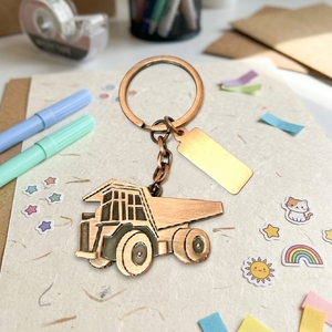 <span class=keywords><strong>Porte</strong></span>-clés promotionnel personnalisé en forme de pelle mécanique de dessin animé, style mode, pour véhicule de chantier - Product Image 2