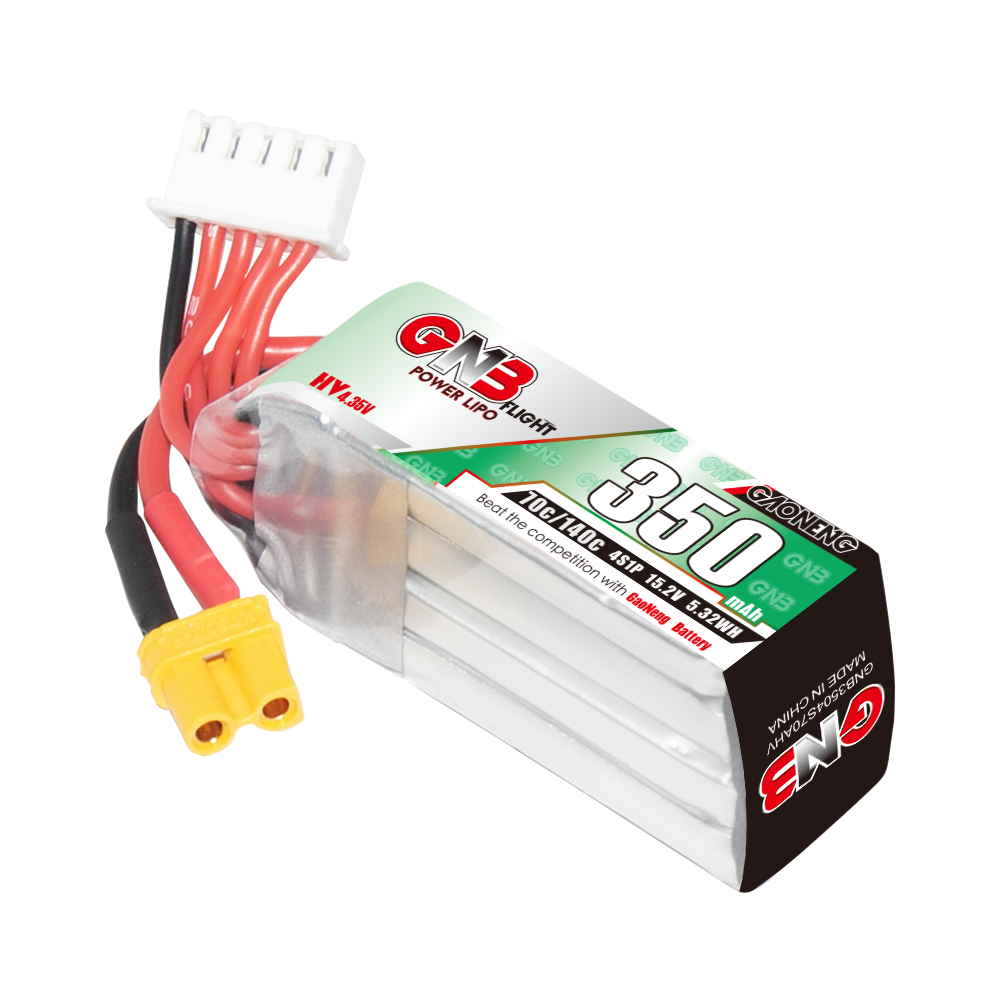 GNB GAONENG 4S 15,2 В HV 350mAh 70C 140C XT30 RC LiPo батарея FPV Дрон литий-полимерный LiHV аксессуары Запчасти UAV модель антенны