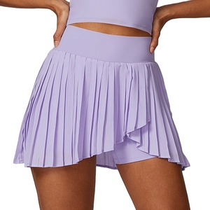 Jupe courte de sport plissée de haute qualité à séchage rapide pour femmes, culottes de tennis, jupe courte antidérapante pour le fitness - Product Image 1