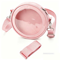 Tas Tangan Wanita Bulat dengan Pegangan Atas dan Tali Selempang yang Dapat Disesuaikan - Ukuran Kecil untuk Penggunaan Kasual Sehari-hari