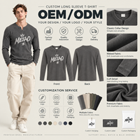 T-shirt côtelé ajusté à manches longues pour homme – Personnalisable, extensible, style streetwear – OEM ODM Marque Privée