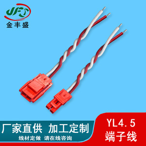YL4.5 Terminal Wire 0.8mm 2-Core PVC Cable With Heat Shrink Tubing For Lighting Fixture Connection - Product Image 2