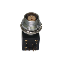 12mm EXG 1B coude à 90 degrés femelle prise fixe deux écrous prise pour circuit imprimé PCB prise