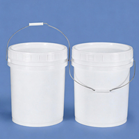 Seau en plastique alimentaire en gros avec couvercle à vis, 3 gallons, certifié UE, baril personnalisé pour l'emballage d'aliments pour animaux de compagnie