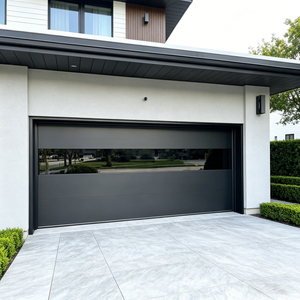 <span class=keywords><strong>Panneau</strong></span> combiné <span class=keywords><strong>porte</strong></span> <span class=keywords><strong>de</strong></span> <span class=keywords><strong>garage</strong></span> automatique en alliage d'aluminium verre dépoli pour Villa <span class=keywords><strong>porte</strong></span> <span class=keywords><strong>de</strong></span> <span class=keywords><strong>garage</strong></span> moderne personnalisé 16*7 8*9 9*7 noir - Product Image 1