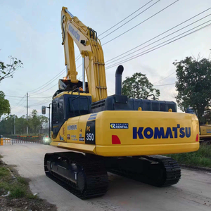 Excavatrice sur chenilles Komatsu PC350 d'occasion, 35 tonnes, machinerie de construction contrôlée par PLC avec moteur et boîte de vitesses, prix négociable - Product Image 1