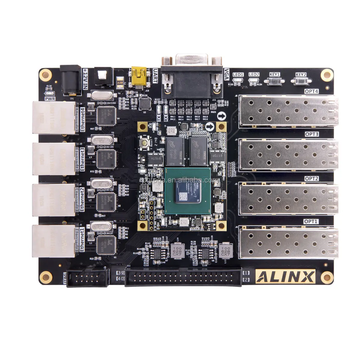 ALINX AX7201: XILINX XC7A200T XC7A200T Placa DE DESARROLLO FPGA A7 SoMs SFP Kits de evaluación Mister Fpga