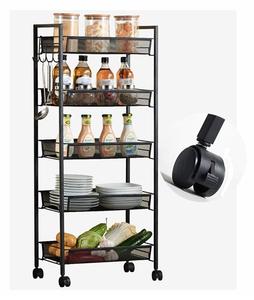 Cucina Dell'organizzatore di Immagazzinaggio Mensola con Cesti Commercio All'ingrosso Metallo Cucina Argento Stoccaggio Supporti & Rack Negozio di Visualizzazione Del Basamento Rotondo - Product Image 4