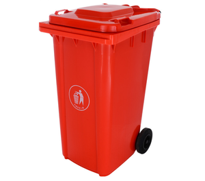 توريد من المصنع مباشرة سلة مهملات لإعادة التدوير في الهواء الطلق 240L مع عجلات - Product Image 5