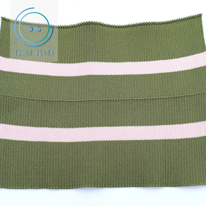 Hot Bán Tùy Chỉnh Màu Sắc Sườn Đan Vải Sọc Phẳng Đan Sườn Vải Cho Quần Áo - Product Image 4