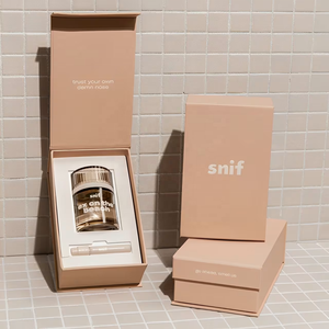 Tùy Chỉnh Từ Bản Lề Lật Nắp Nước Hoa Hộp Quà Tặng Sang Trọng Mỹ Phẩm Cuốn Sách Phong Cách Bao Bì Sóng Giấy Vận Chuyển Quà Tặng Cứng Nhắc Hộp - Product Image 5