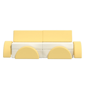 Children's <b>Sofa</b> High-Density <b>Sponge</b> Cushion Lemon Yellow Pink <b>For</b> 2 To 4 Years Unisex Play Seat - Product Image 5