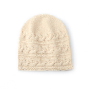 <span class=keywords><strong>Gorro</strong></span> de <span class=keywords><strong>Lana</strong></span> Merino <span class=keywords><strong>100</strong></span>, Tejido Trenzado Retro, para Invierno y Otoño, con Protección para las Orejas y Patrón Trenzado - Product Image 6