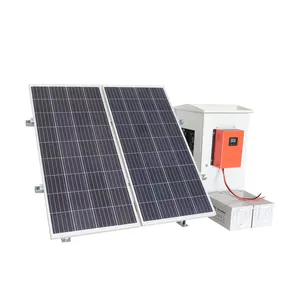 Juego de paneles solares para casa, sistema fuera de la red de 2kw y 2000w