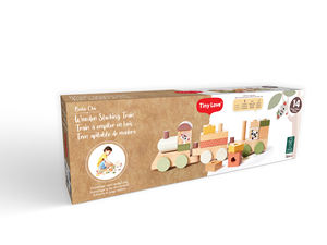 Tiny Love Train à empiler en bois style bohème chic, blocs de bois de qualité supérieure, jouets pour enfants de 0 à 4 ans - Product Image 5