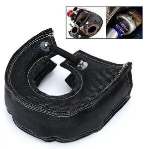 Black Turbo Heat Shield Turbocharger Blanket Cover For T2 T25 T28 GT28 GT30 GT35 For Most T3 Turbine Housing Turbo Charger