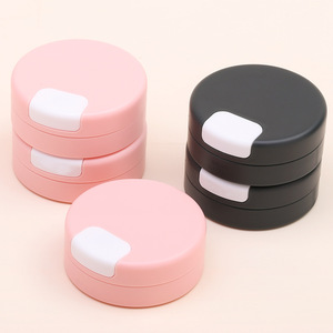 ขวดบรรจุภัณฑ์สำหรับดูแลผิว 30 มล. กล่องจ่ายแบบแม่เหล็ก บรรจุภัณฑ์เครื่องสำอางแบบพกพา ภาชนะทรงกลม สีชมพูพีโอนี สีดำมิดไนท์ - Product Image 3