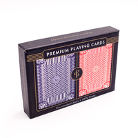 Cartes à jouer hardcore imprimées en offset 4 couleurs personnalisées, papier d'art 280g, noyau gris 350g, noyau bleu 300g, noyau noir 310g, poker