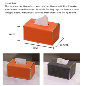 Leasylife cao cấp mô da hộp với vành vàng, thích hợp cho khách sạn nhà phòng khách Bàn cà phê ánh sáng sang trọng mô hộp - Product Image 5