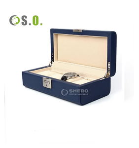 Estuche de Cuero para Joyería con Forma Rectangular de PU, Organizador de Exhibición, Caja Protectora de Almacenamiento, Estuche para Relojes - Product Image 4
