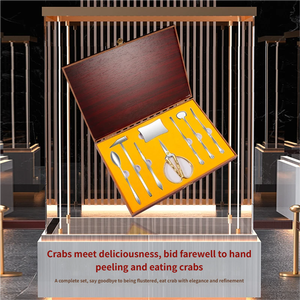 Vente en gros d'usine, vente chaude, outils de cuisine en acier inoxydable pour fruits de mer, ensemble d'outils pour pattes de crabe, outils pour manger le crabe, outils pour couper le crabe - Product Image 6