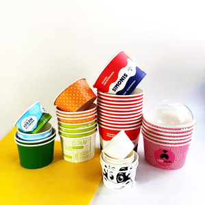 Tazón de Helado Desechable Personalizado a Precio de Mayoreo, Envase para Helado y Postre con Tapa y Cuchara - Product Image 1