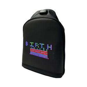Sac banane LED dynamique et coloré, sac à dos lumineux DIY pour ville, affichage <span class=keywords><strong>GIF</strong></span> animé mobile, sac LED publicitaire, sac à dos LED design - Product Image 4