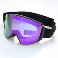 Lunettes de ski personnalisées Lunettes de neige pour adultes avec verres interchangeables Lunettes de ski magnétiques anti-buée Lunettes de snowboard vente en gros