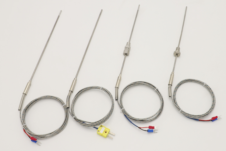 china supplier E J K type pt100 rtd high temperature thermocouple sensor