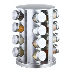 Support de rangement rotatif en métal pour épices, en acier inoxydable SYH1183, pour tiroir de cuisine, étagère à condiments, armoire de rangement - Product Image 1