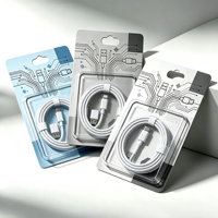 Groothandel Transparante PET Blisterverpakking voor Kabeladapter Oplader met Aangepaste Bedrukte Kaart Hanggat Retail Klaar voor Verkoop