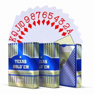 Cartes à jouer personnalisées imprimées au laser holographiques édition poker Texas Hold'em, design casino fabriqué sur mesure - Product Image 4