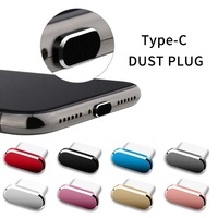 Puerto de datos tipo C Enchufe antipolvo USB Puerto de carga para teléfono móvil Agujero de alimentación Enchufe antipolvo de metal