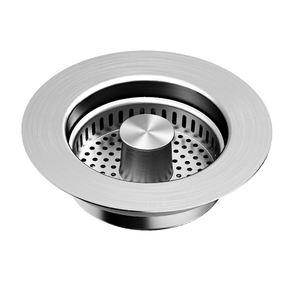 Hot ใหม่สแตนเลสอ่างอาบน้ําผมCatcherปลั๊กฝักบัวท่อระบายน้ําท่อกรองกับดักอ่างล้างจานกรองชั้นท่อระบายน้ําหลัก - Product Image 1