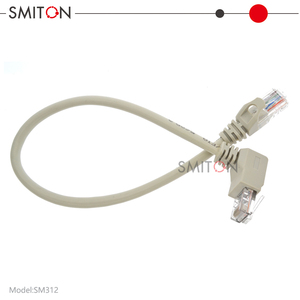 Câble <span class=keywords><strong>Ethernet</strong></span> coudé à 90 degrés du fabricant, connecteur réseau RJ45, cordon de raccordement CAT5 - Product Image 5