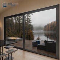 Sistema de Puerta Corredera Resistente a Huracanes AS2047, de Aluminio y Vidrio Templado, para Ventanas y Puertas de Cabañas en Bosques y Lagos