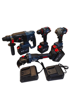 Ensemble de perceuses multifonctions au lithium-ion 21V utilisant un mandrin à trois mors de haute qualité, capacité de serrage de 13 mm, en stock - Product Image 2