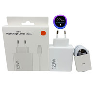 Qualité d'origine 33W 67W 120W USB Chargeur Set Téléphone Mobile Super Rapide Chargeur Turberdécimal Point pour xiaomi